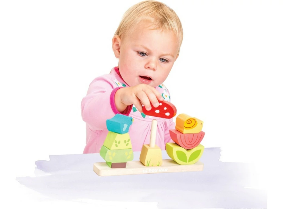 Le Toy Van Petilou skladacie kocky veselá záhradka