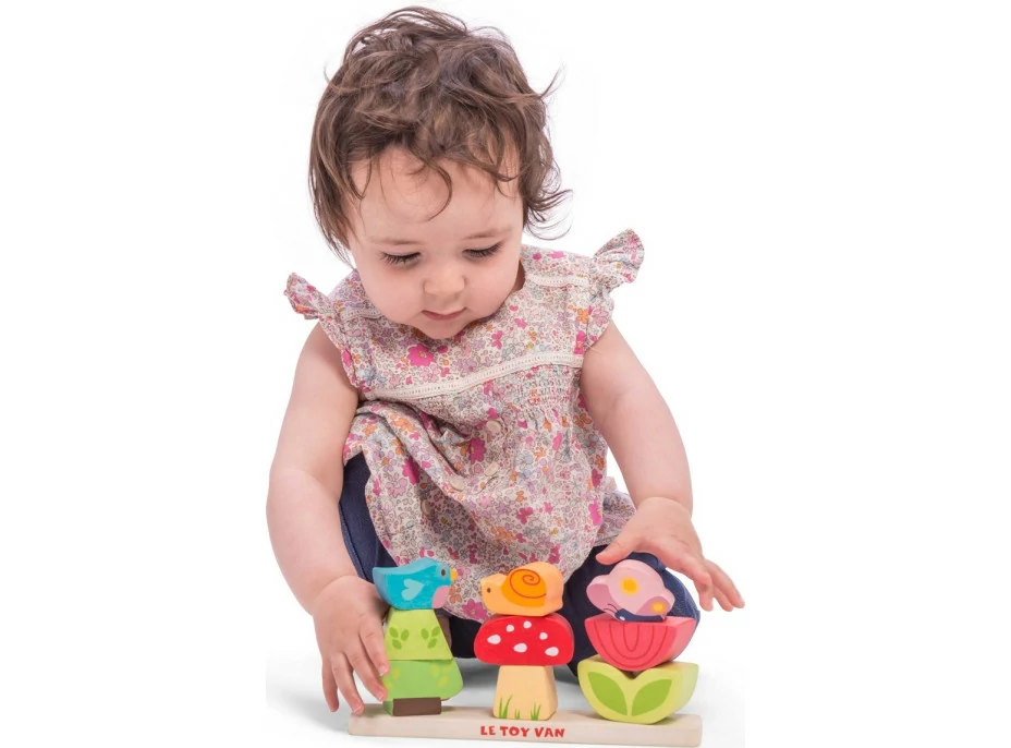 Le Toy Van Petilou skladacie kocky veselá záhradka