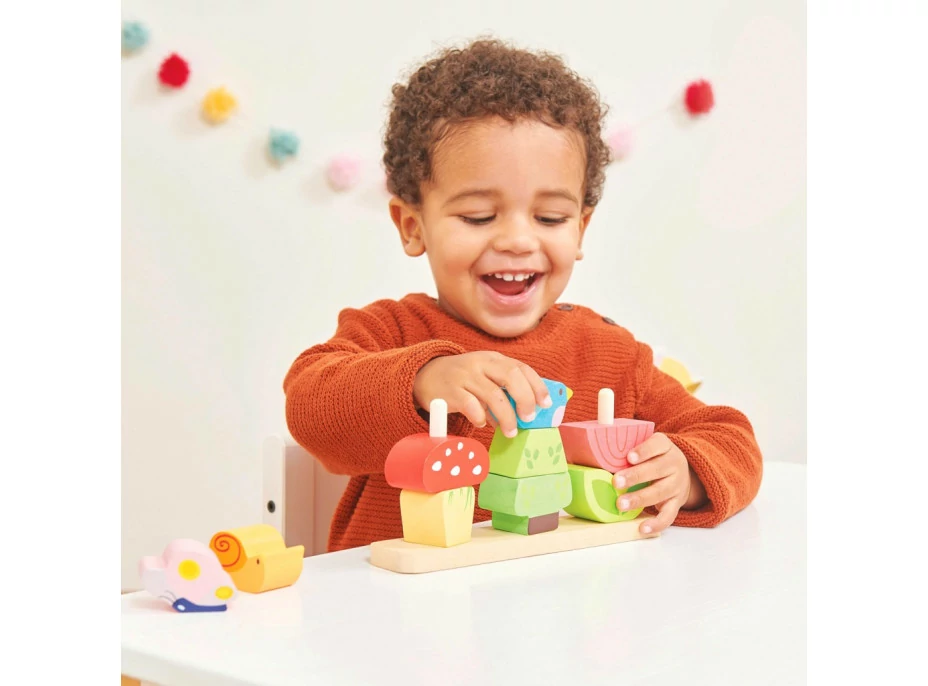 Le Toy Van Petilou skladacie kocky veselá záhradka