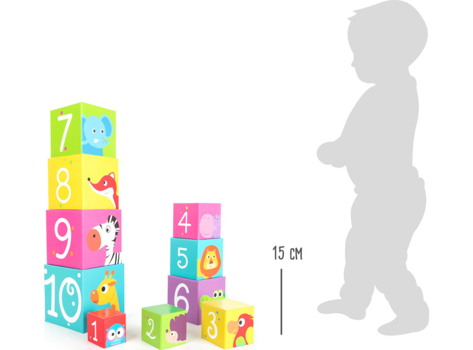 small foot Drevená veža so zvieratkami