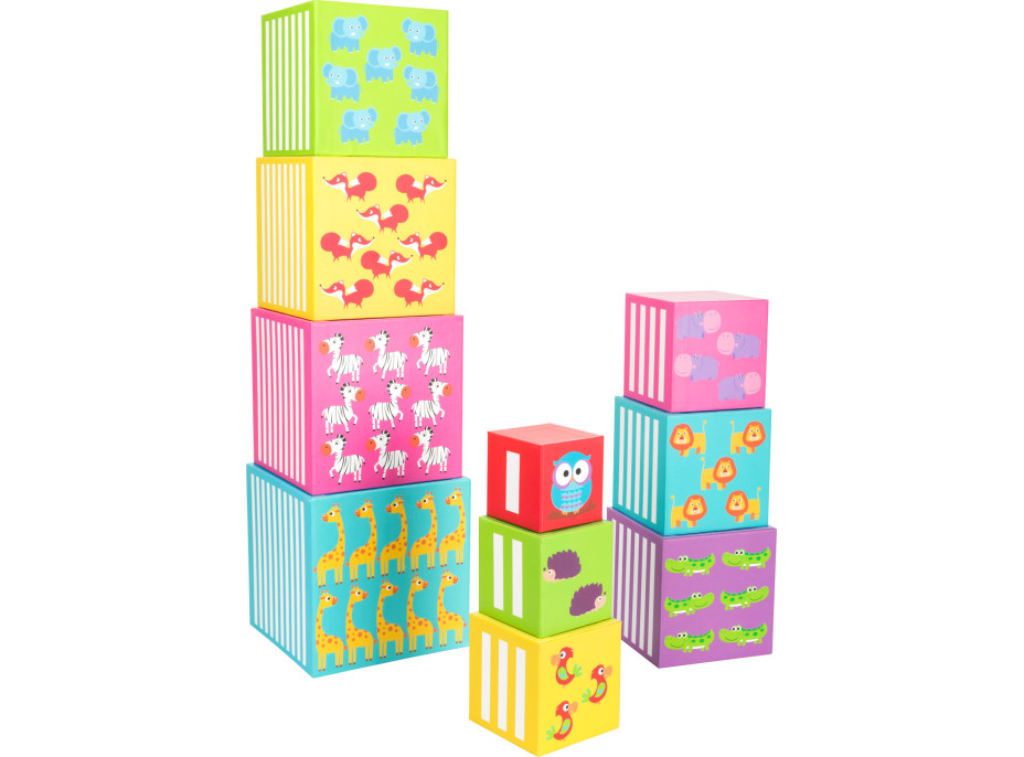 small foot Drevená veža so zvieratkami