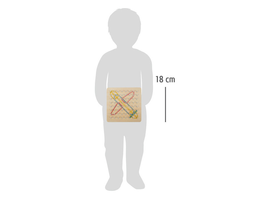 small foot Drevená doska Geoboard