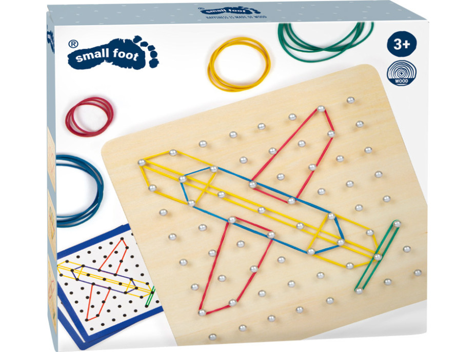 small foot Drevená doska Geoboard