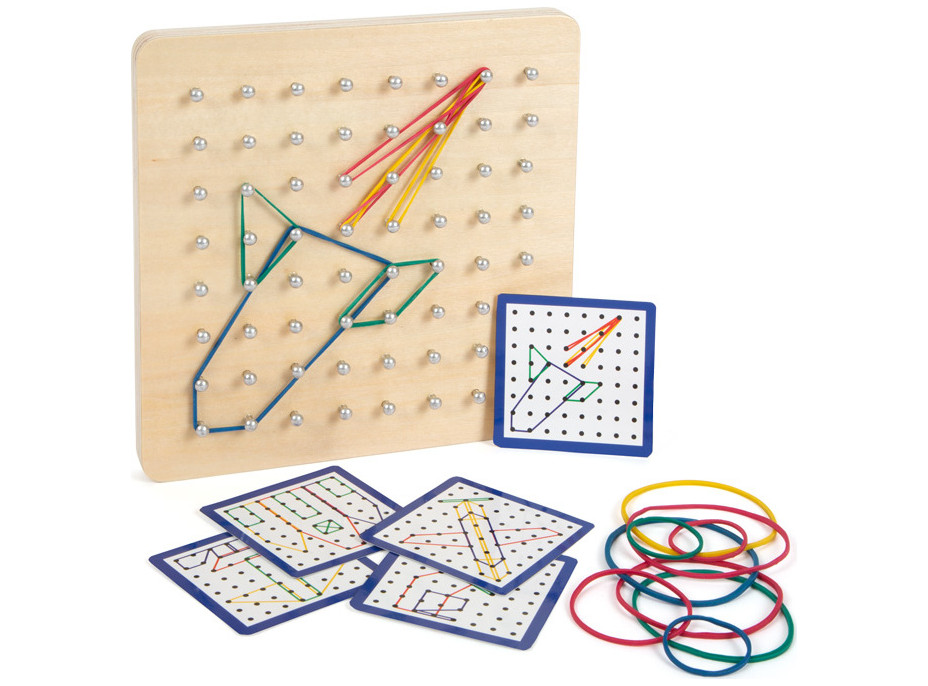 small foot Drevená doska Geoboard