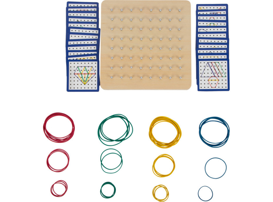 small foot Drevená doska Geoboard