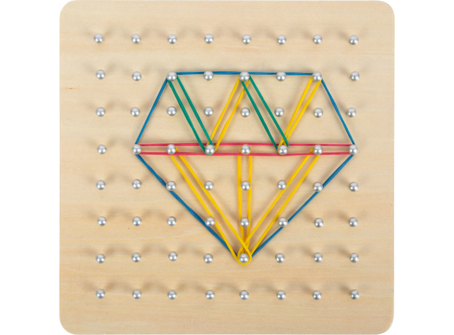 small foot Drevená doska Geoboard