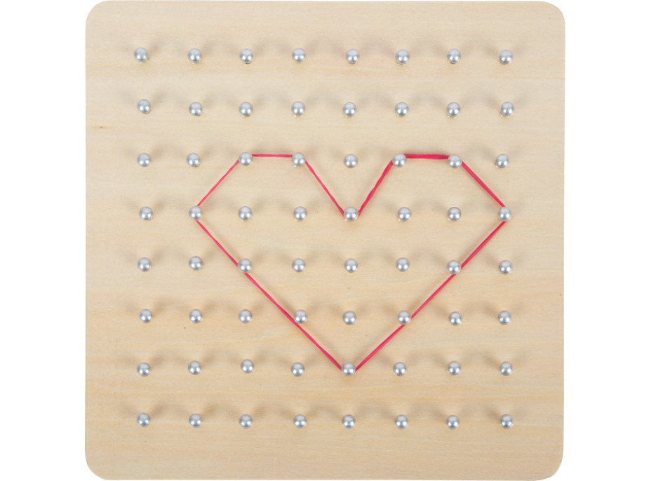 small foot Drevená doska Geoboard
