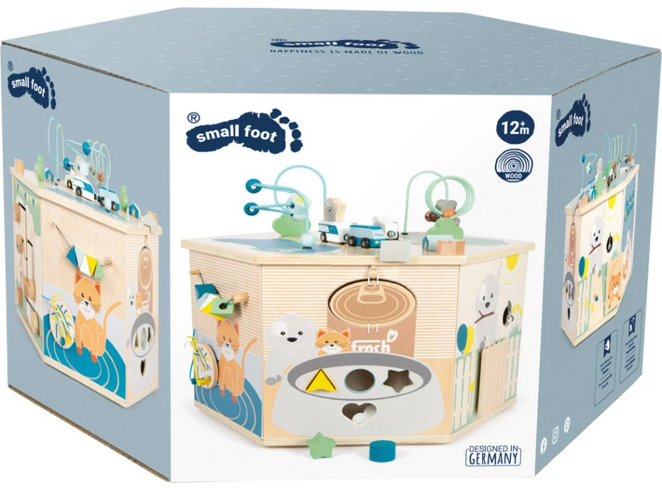 small foot Motorická interaktívna kocka Pets XXL