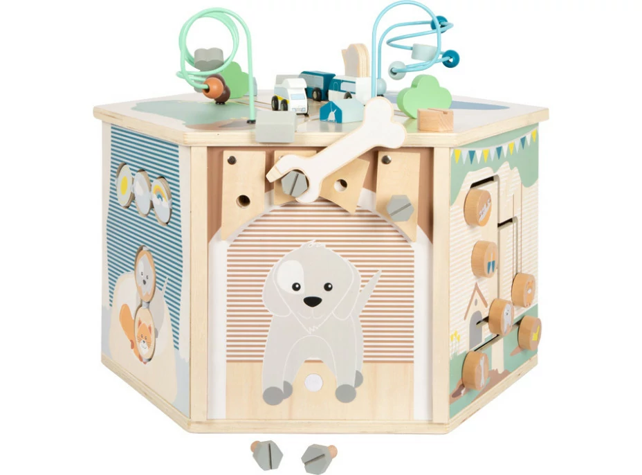small foot Motorická interaktívna kocka Pets XXL