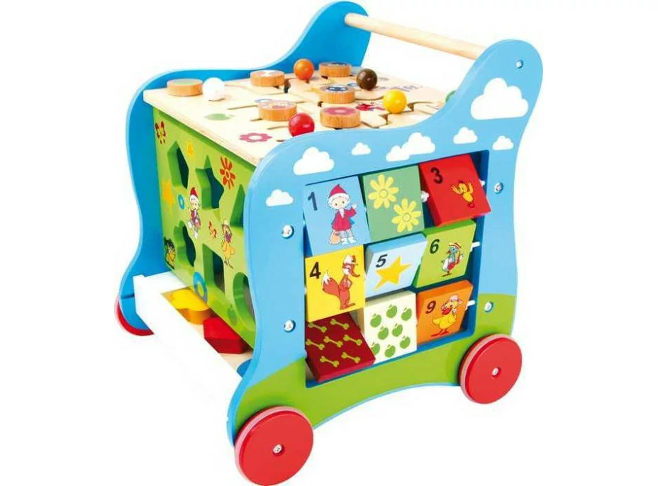 small foot Chodítko veľká motorická kocka škriatok
