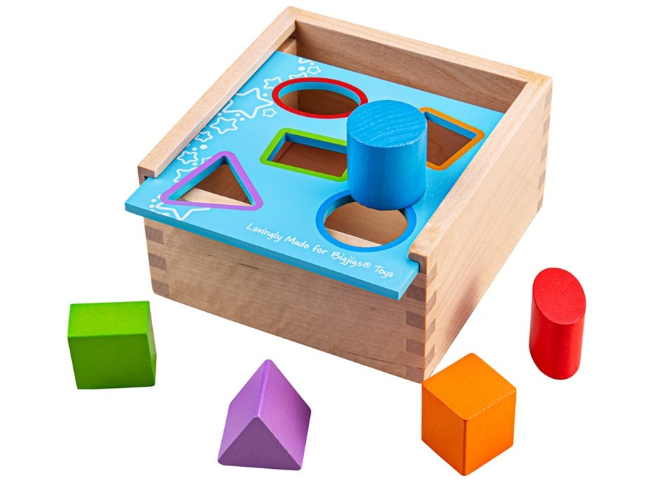 Bigjigs Toys Vkladacia krabička s tvarmi