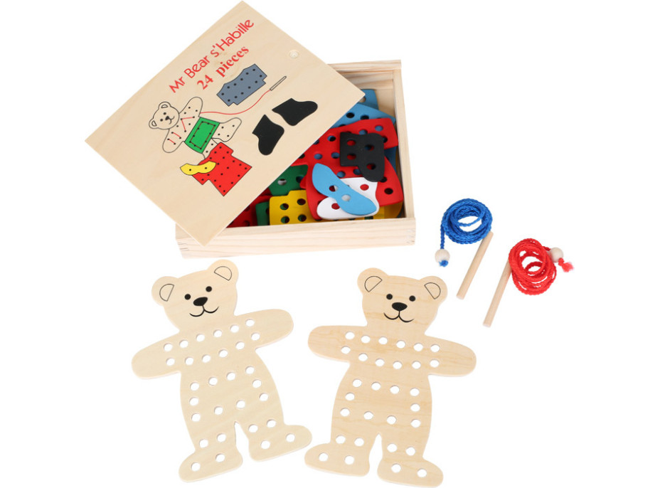 small foot Prevliekanie obliekací medvedík