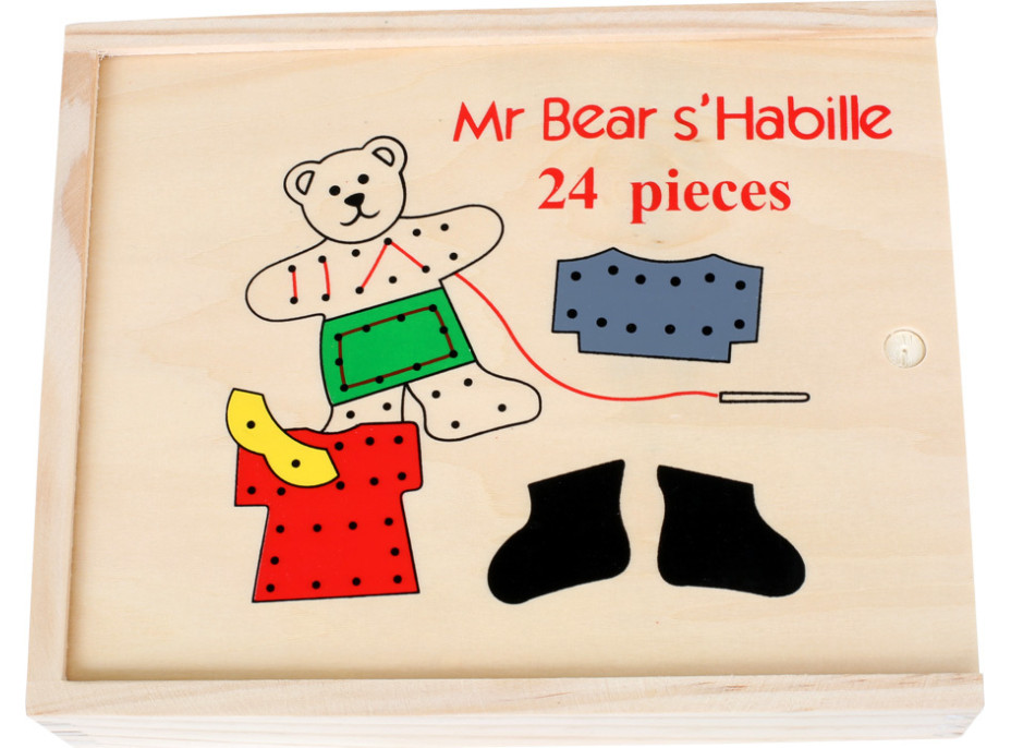 small foot Prevliekanie obliekací medvedík