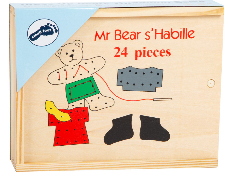 small foot Prevliekanie obliekací medvedík