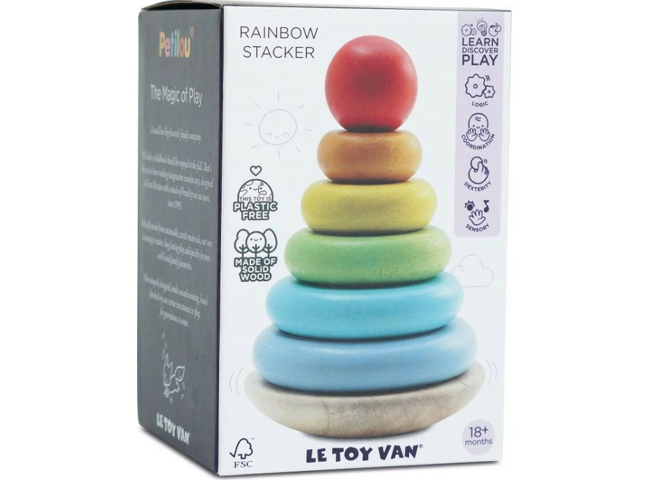 Le Toy Van Skladacia veža dúha