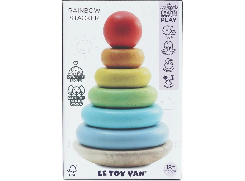 Le Toy Van Skladacia veža dúha