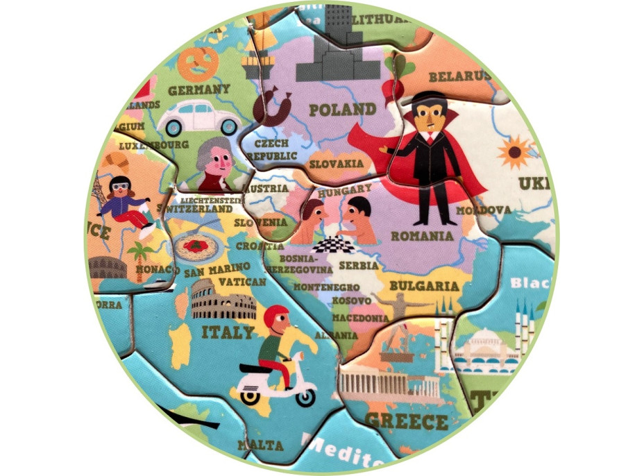 Vilac Magnetická mapa sveta Ingela