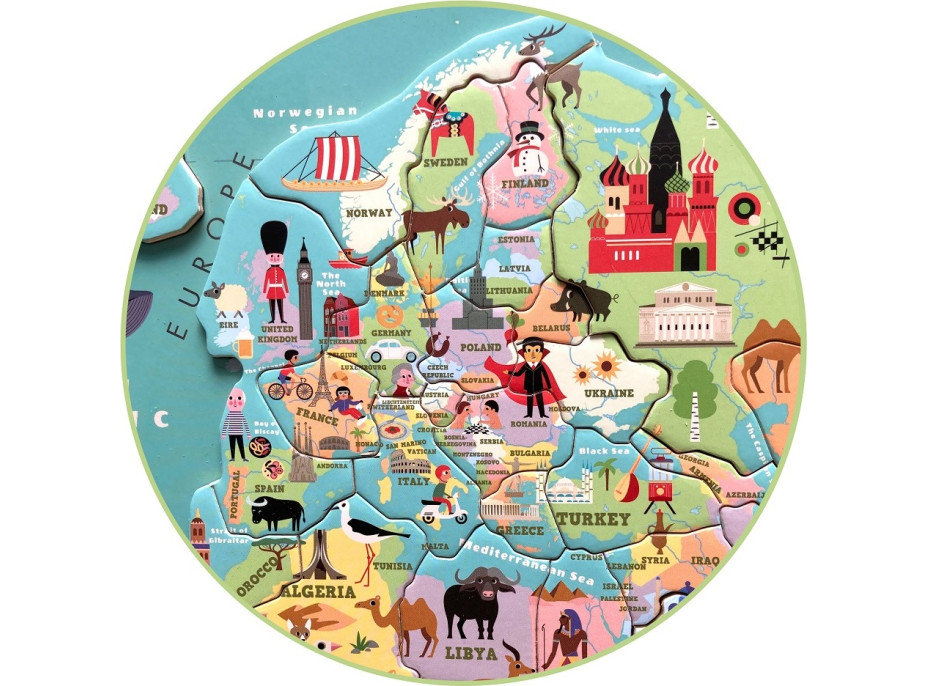 Vilac Magnetická mapa sveta Ingela