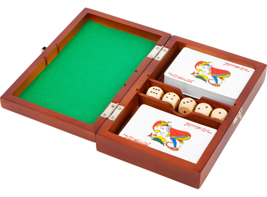small foot Hracie kocky a karty v drevenom boxe