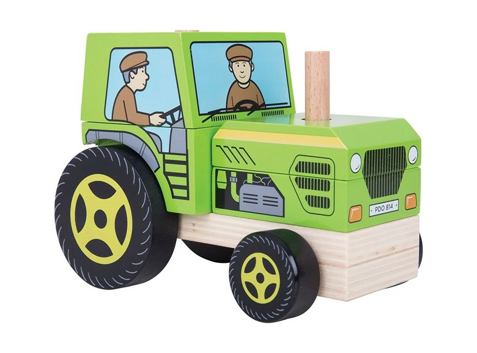 Bigjigs Baby Nasadzovanie traktor