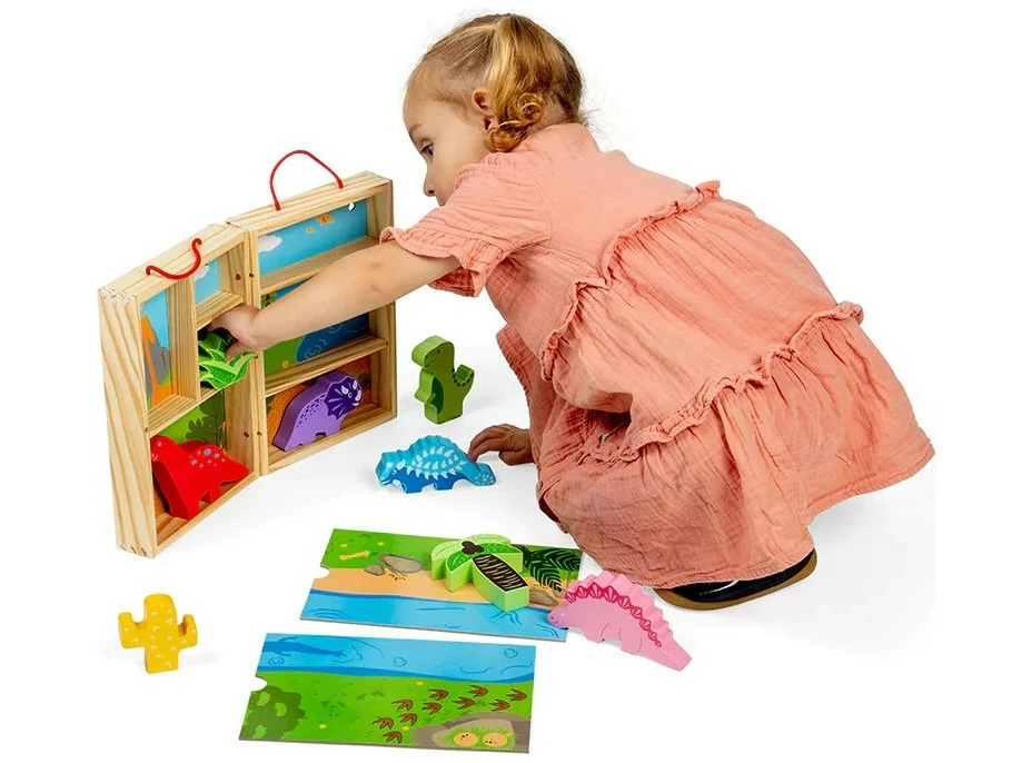 Bigjigs Toys Krabička na hranie dinosaury