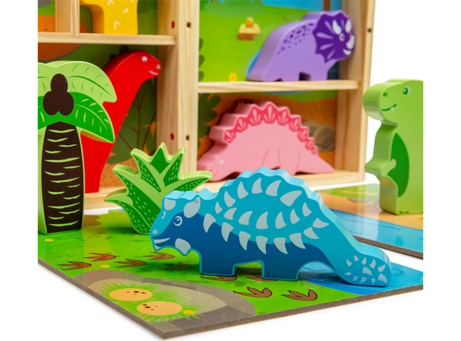 Bigjigs Toys Krabička na hranie dinosaury