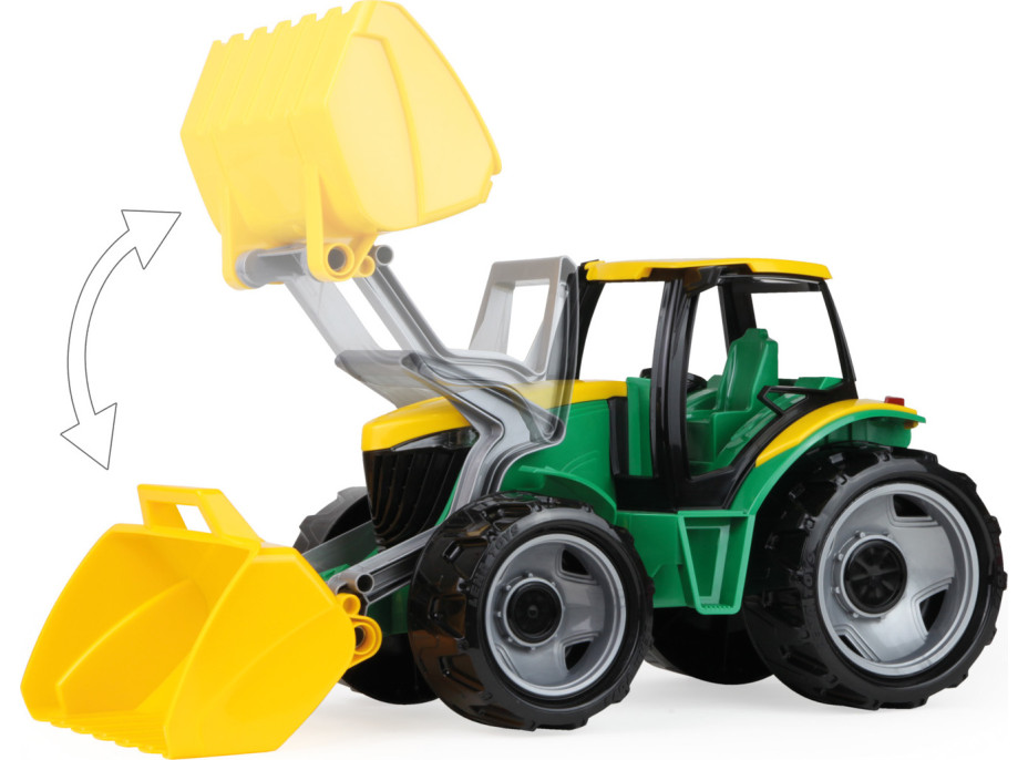 Lena Traktor s lyžicou zeleno žltý