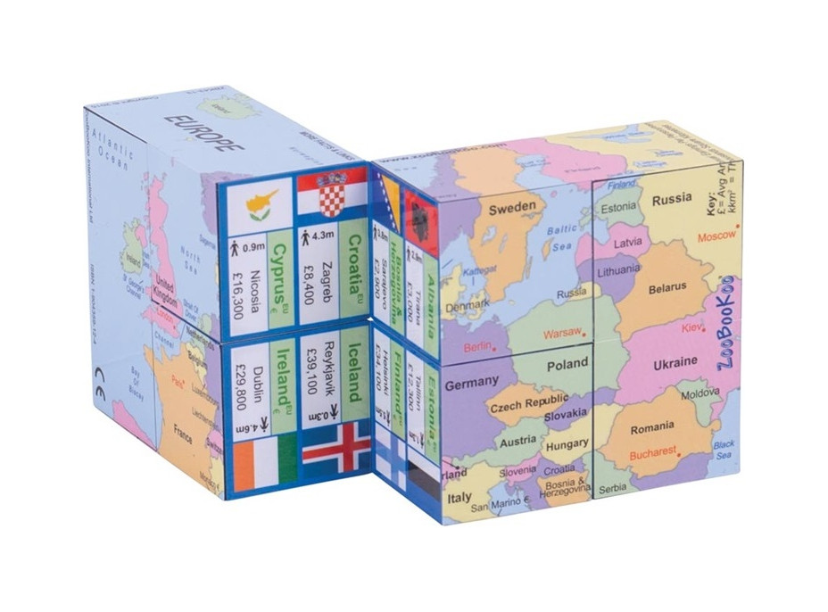 Zoobookoo Kniha v skratke Mapa Európy