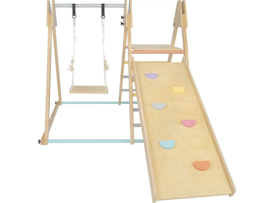 2Kids Toys Drevená hracia zostava so šmykľavkou
