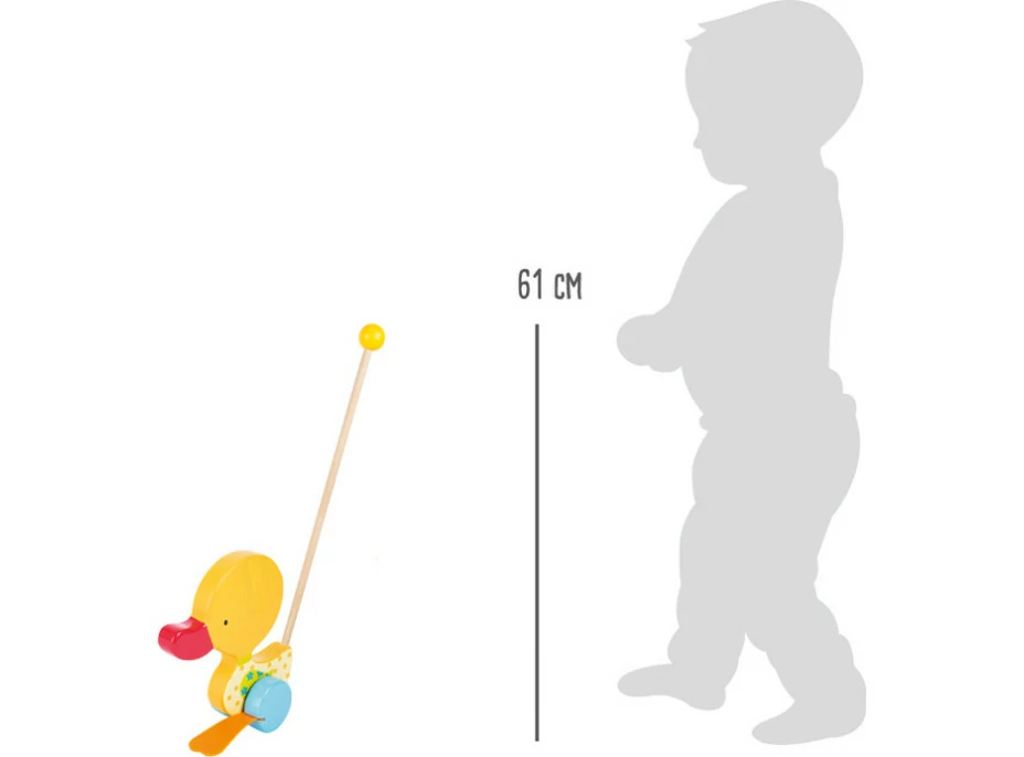 small foot Ťahacie hračky kolísavavá kačica Tine
