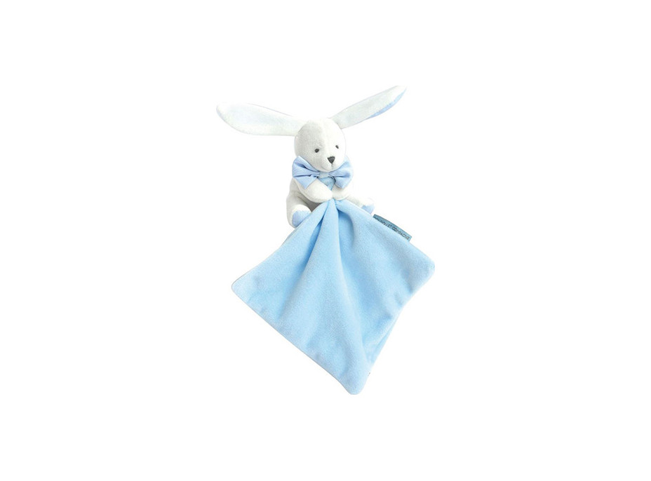Doudou Darčeková sada modrá - zajačik s muchláčikom 10 cm