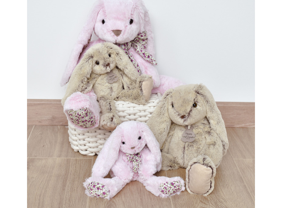 Doudou Histoire d´Ours Plyšová hračka ružový zajačik 40 cm