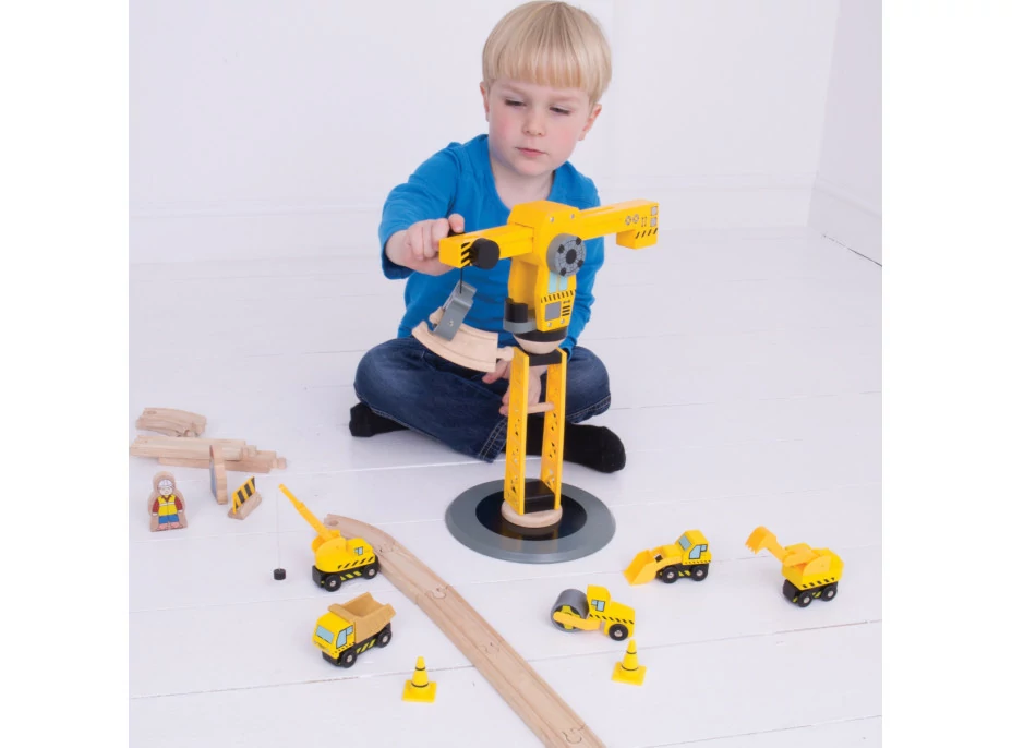 Bigjigs Rail Žeriav a stavebné stroje