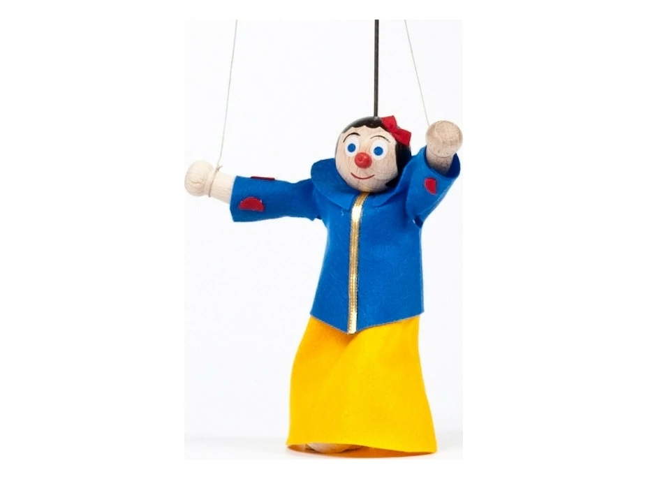 Drevená bábka Snehulienka