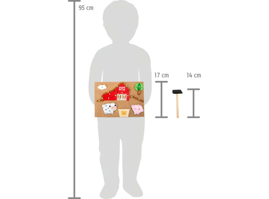 small foot Drevená kreatívna hra farma