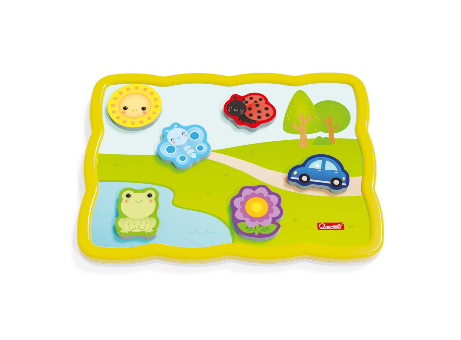 Quercetti Smart Puzzle Magnetico First Colors and Words
