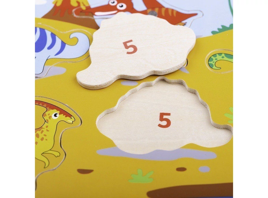 Bigjigs Toys Drevené chytanie dinosaurov