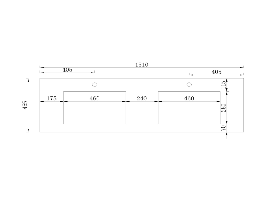 Sapho MITRA umývadlová skrinka s umývadlom 150x55x46 cm, bordó 2XMT0731601-150