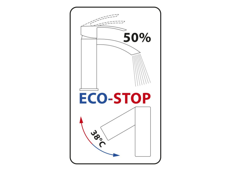 Sapho VIENNA stojanková umývadlová batéria s výpustou, ECO karatuša, chróm VO002-01