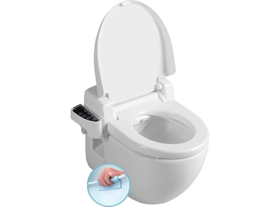 Sapho BRILLA závesné WC s elektronickým bidetom BLOOMING NB-R770D-1