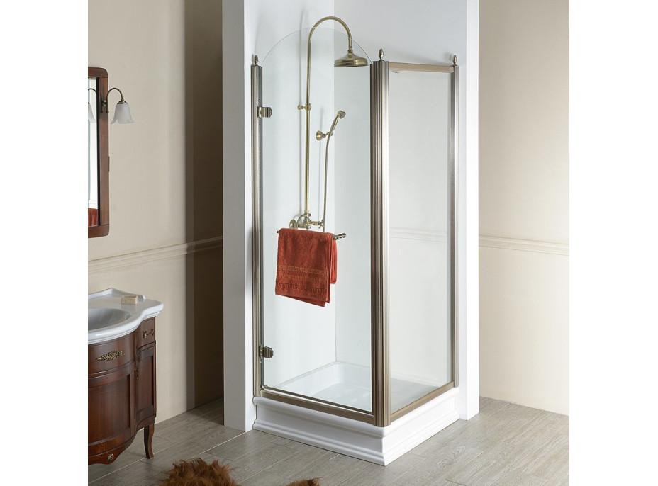 Gelco ANTIQUE obdĺžnikový sprchovací kút, 900x1000 mm, L varianta GQ1290LCGQ5610C