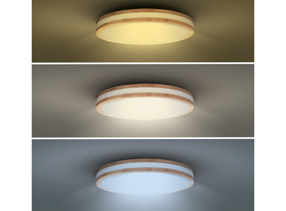 Solight LED osvetlenie s diaľkovým ovládačom Woody, 60W, 4200lm, 50cm, zmena chromatickosti, stmievateľné