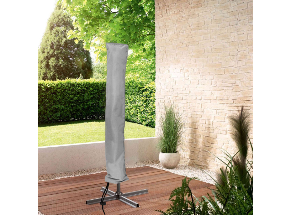 Ochranný obal na záhradný slnečník FLINT 20/25x135 cm - šedý
