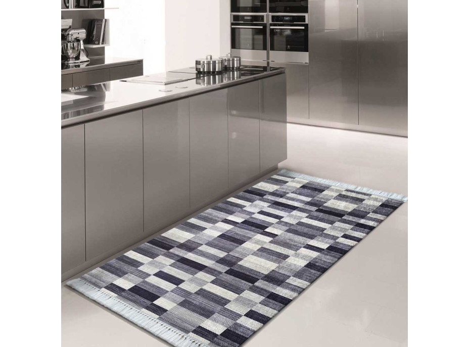 Kusový koberec BIANCA tiles - odtiene šedej