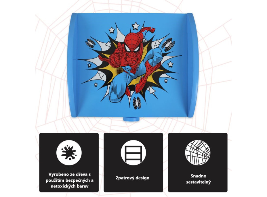 Nočný stolík Spiderman - modrý