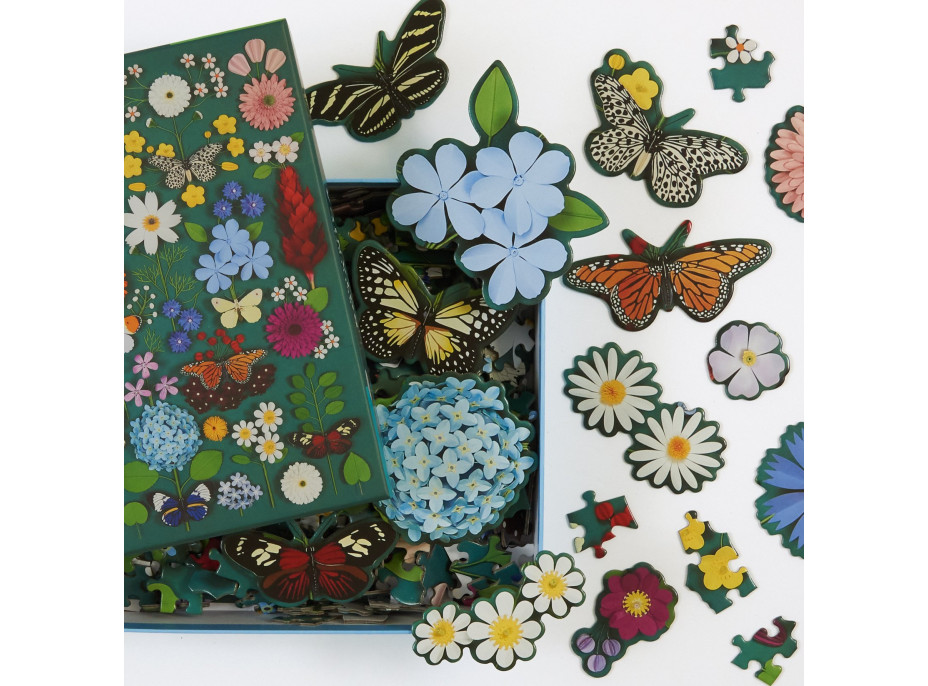 Galison Puzzle Motýlia botanická záhrada 500 dielikov