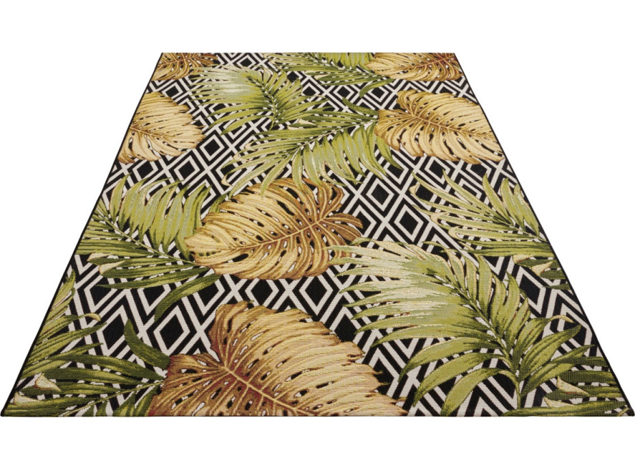 Kusový koberec Flair 105611 Diamonds and Leaves Multicolored – na von aj na doma