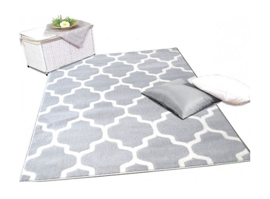 Kusový koberec VELVET Maroko - 100x150 cm - svetlo šedý
