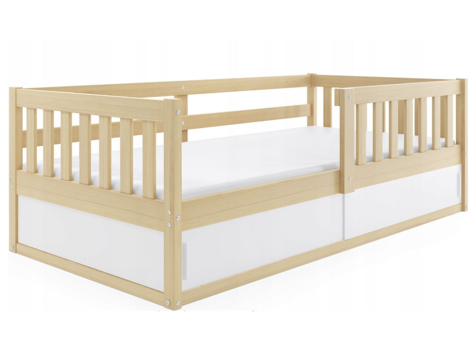 Detská posteľ s úložným priestorom SMART 160x80 cm - prírodná