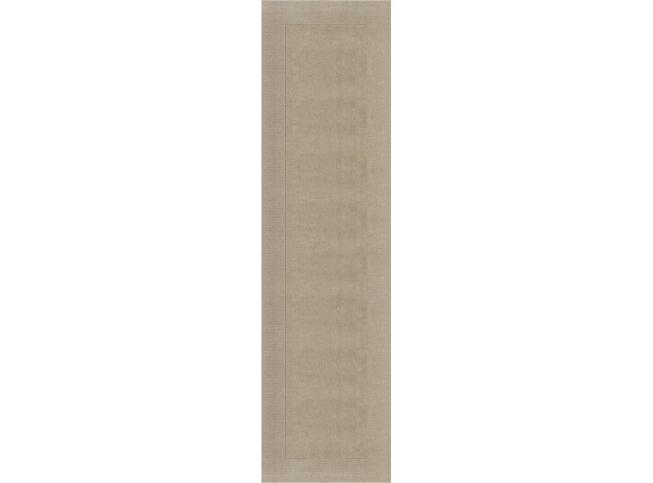 Ručne tkaný behúň Tuscany Textured Wool Border Natural